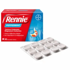 Rennie Peppermint Heartburn & Indigestion Relief Tablets 96pk -Care Product Store 359508 rennie peppermint heartburn and indigestion relief tablets 96pk
