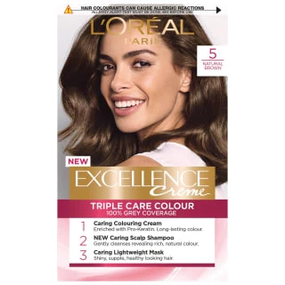 L'Oreal Excellence Creme Hair Dye - Natural Brown 1 L'Oreal Excellence Creme Hair Dye - Natural Brown
