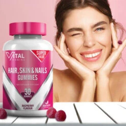 B&M Vital Vitamins Hair, Skin & Nails Gummies 30pk -Care Product Store 380971 vital vitamins hair skin nails gummies 30 gummies