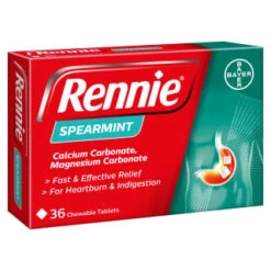 Rennie Spearmint Heartburn & Indigestion Relief Chewable Tablets 36pk