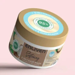Enliven Softening 3-in-1 Hair Mask 350ml - Coconut & Macadamia -Care Product Store 384889 enliven mask 350ml coconut macadamia