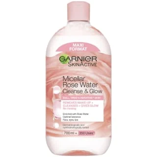 Garnier SkinActive Micellar Rose Water Cleanse & Glow 700ml 1 Garnier SkinActive Micellar Rose Water Cleanse & Glow 700ml
